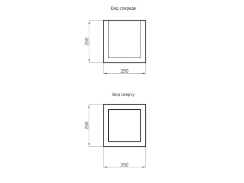 Вазон ландшафтный FC 250x250