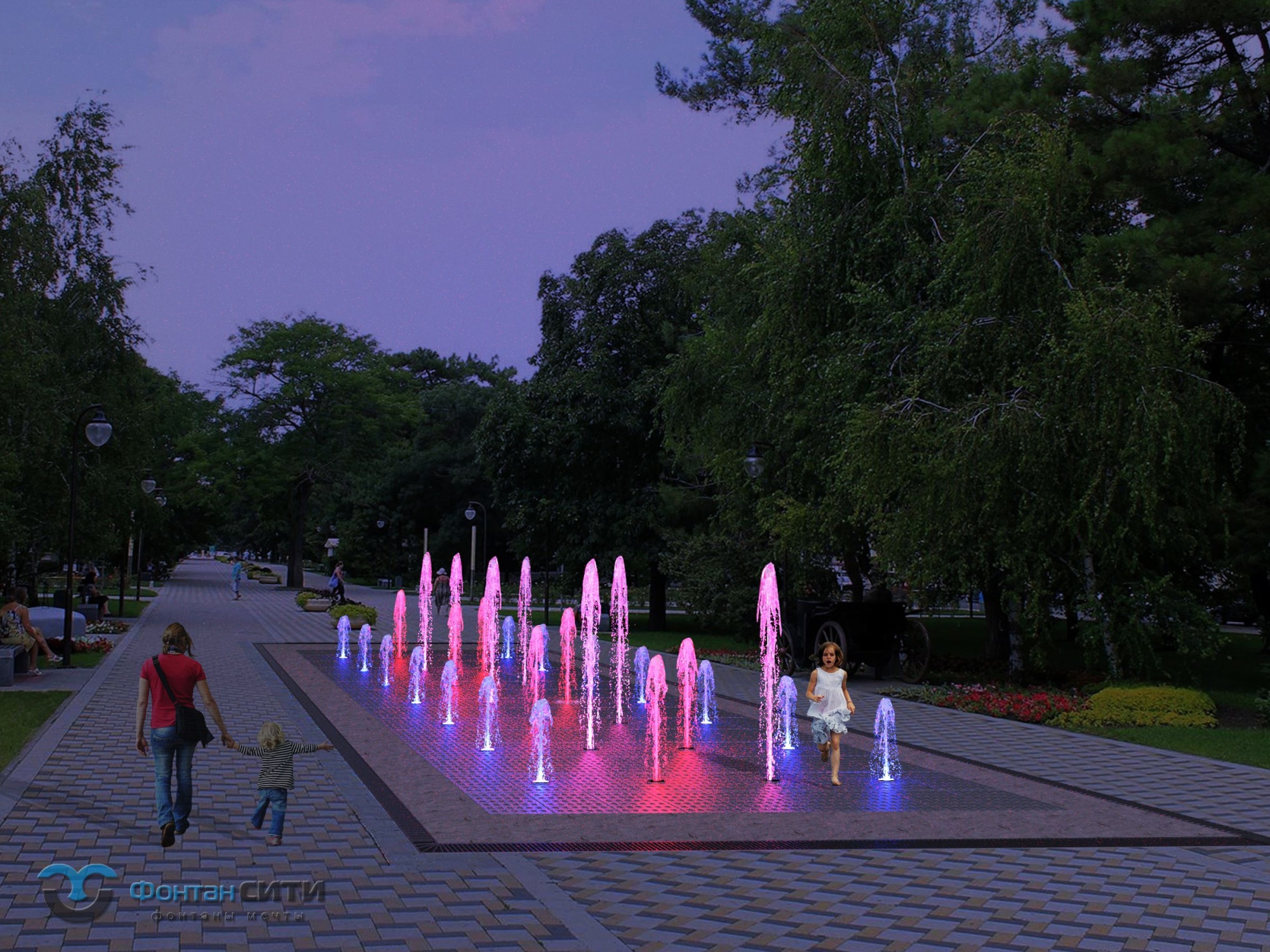Купить городской пешеходный фонтан - Фонтан СИТИ. Тел: 8-800-234-5405