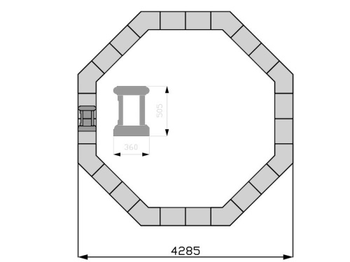 Фонтан FC "Атланты" октагон 4285