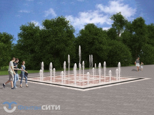 Сухой фонтан фото типового решения от Фонтан СИТИ. Тел: 8-800-234-5405