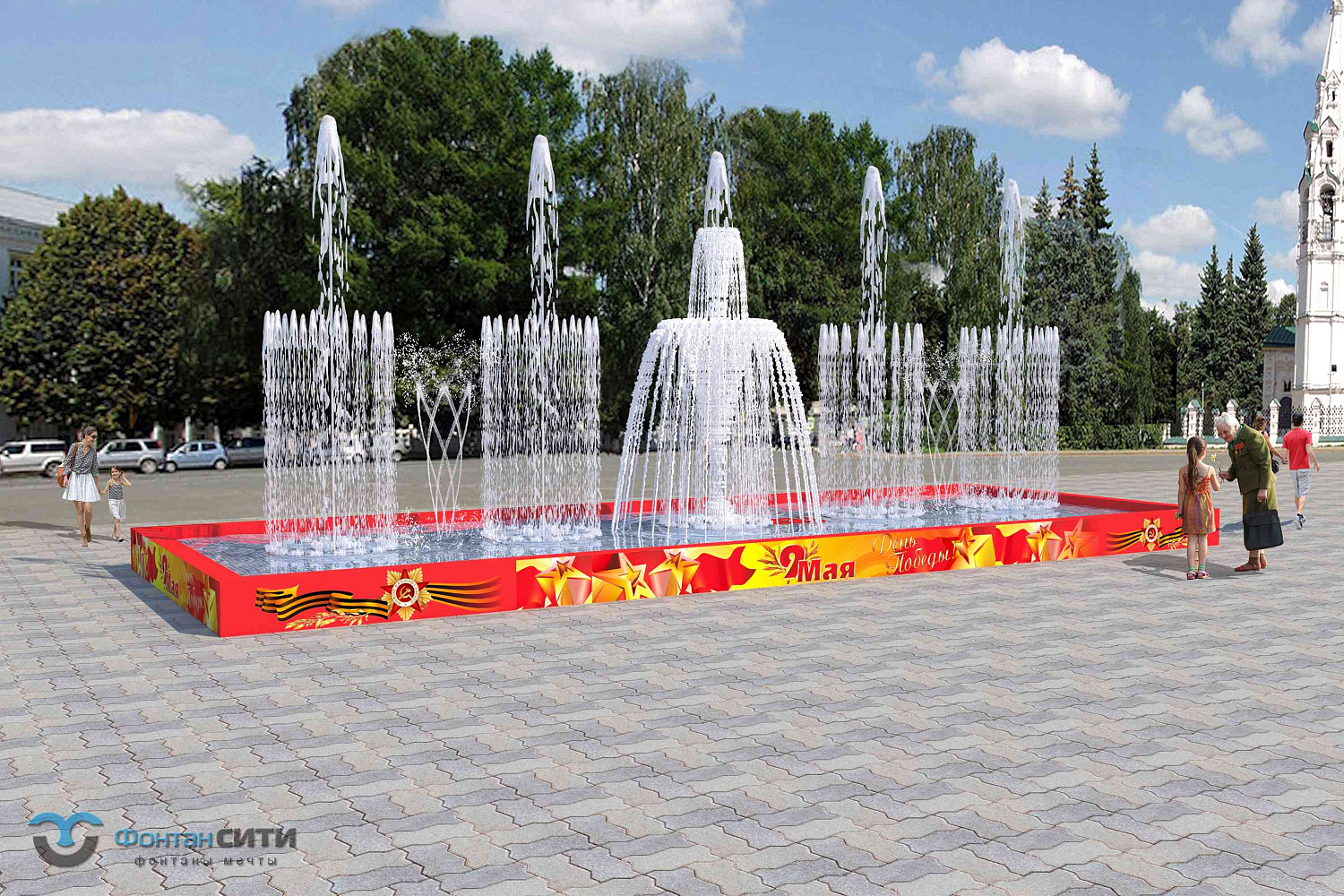 Аренда фонтана для городской площади