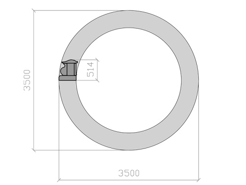 Фонтанная композиция FC "Каменный цветок" 3500 с Нептуном