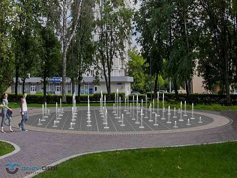 Пешеходный фонтан круглый FC 10400 (с насосами сухой установки)