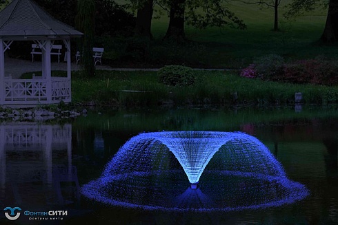Купить плавающий фонтан для пруда с подсветкой - Фонтан СИТИ. Тел: 8-800-234-5405